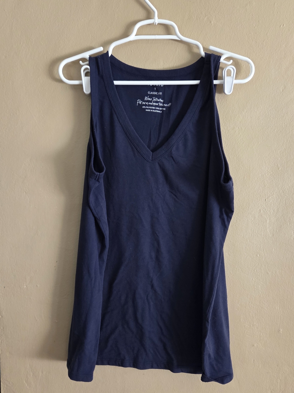 Navy V-Neck Classic Fit Tank Torrid Size 1